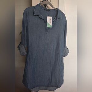 Velvet Heart Blue Denim Dress Medium